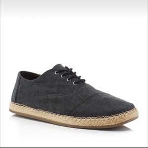 New TOMS Mens Camino Casual Shoes Canvas and Espadrille Lace Up Sneaker Size 8